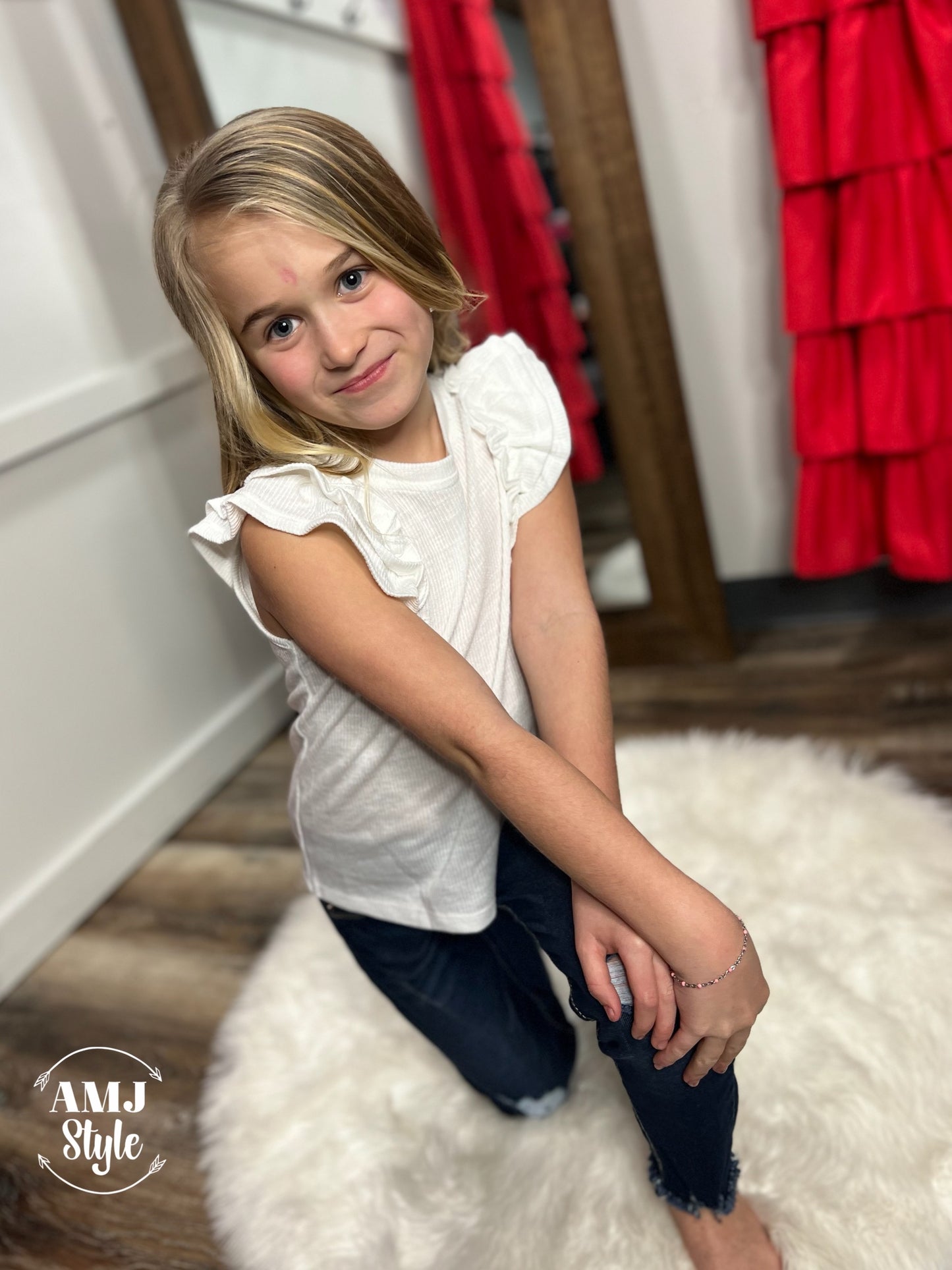 Kit Ruffled Kiddo Top