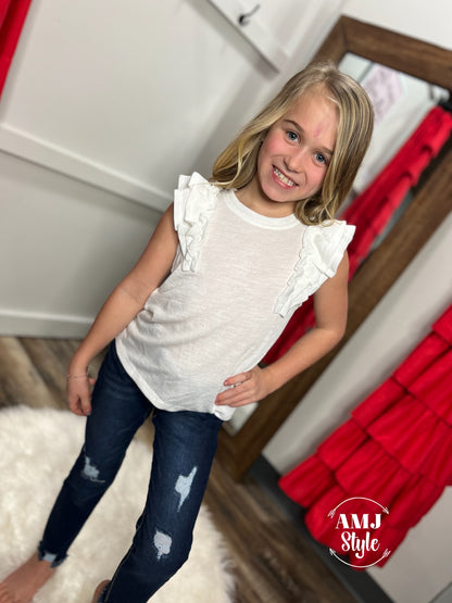 Kit Ruffled Kiddo Top