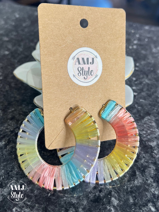 Pastel Rainbow Hoops