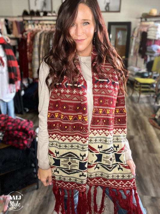 Western Knit Scarf