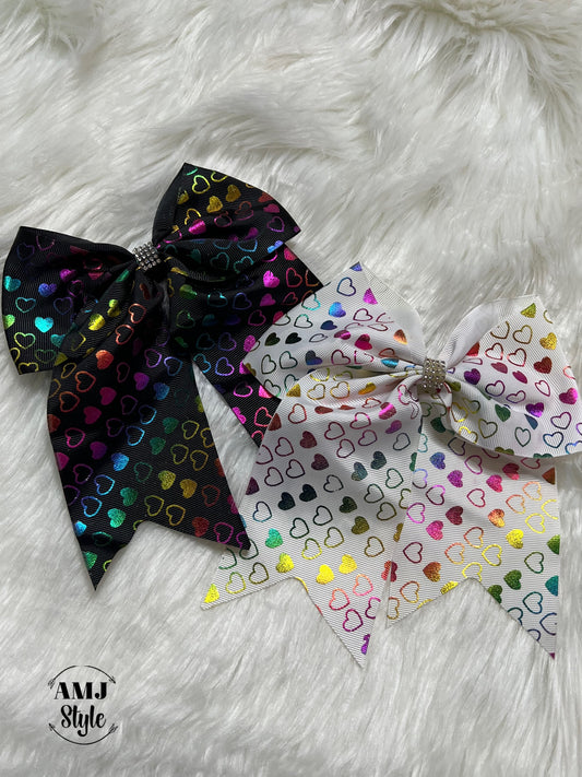 Sparkle Heart Kiddo Bow