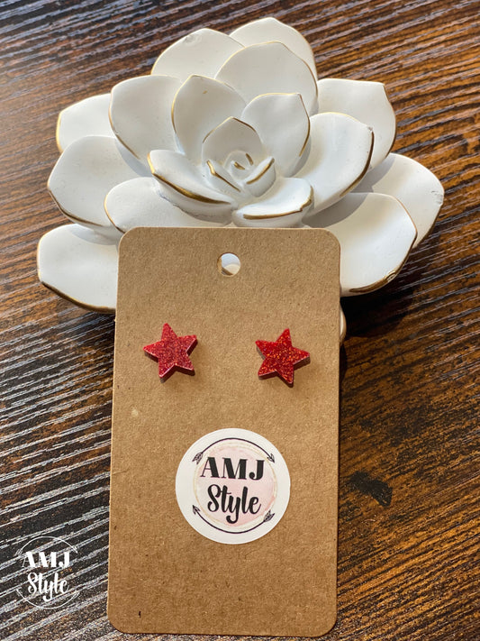 Star Die Cut Stud Earrings