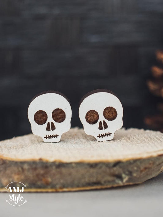 White Skull Wood Studs