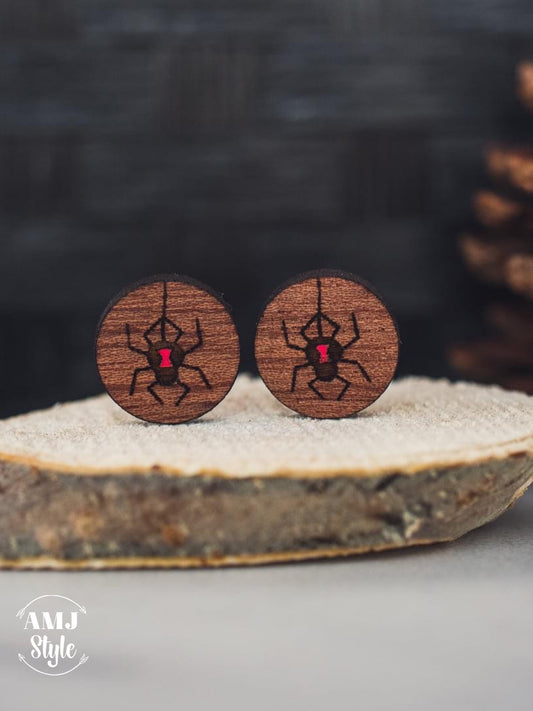 Black Widow Spider Wood Studs