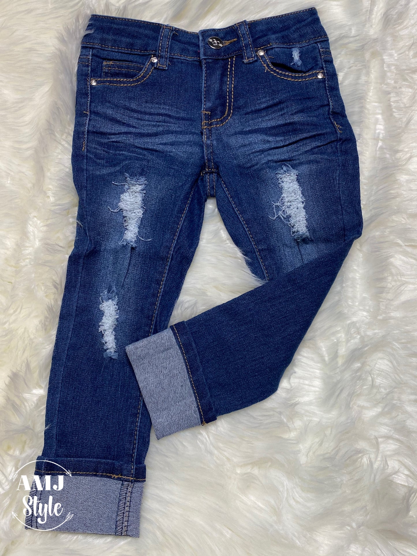 Mini Me Distressed Skinny Denim II