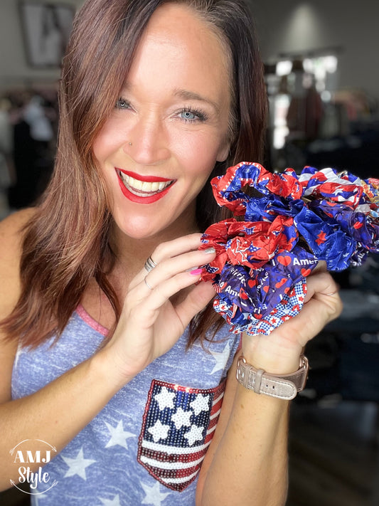 4th of July Scrunchies