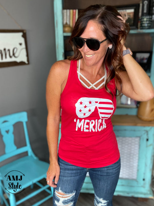 Red Merica Tank
